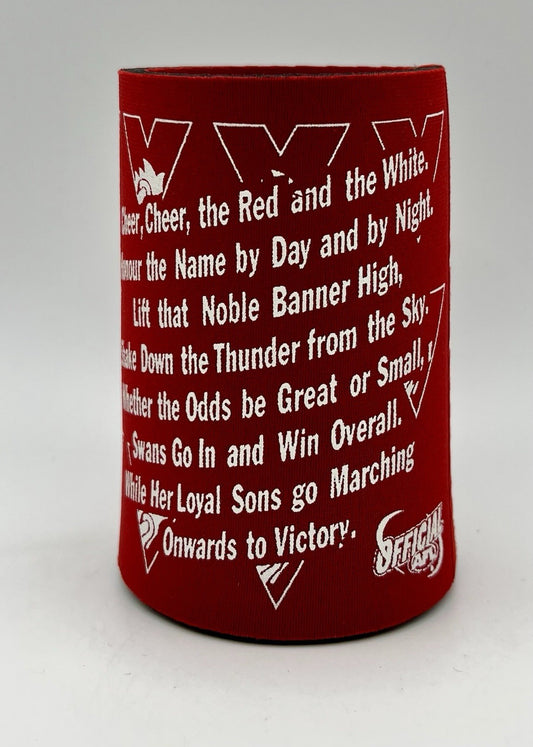 Vintage AFL Stubby Holder/Can Cooler Sydney Swans Song Lyrics