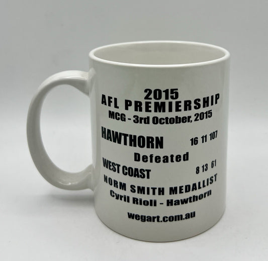 WegArt WEG Premiers Mug - Hawthorn Hawks 2015