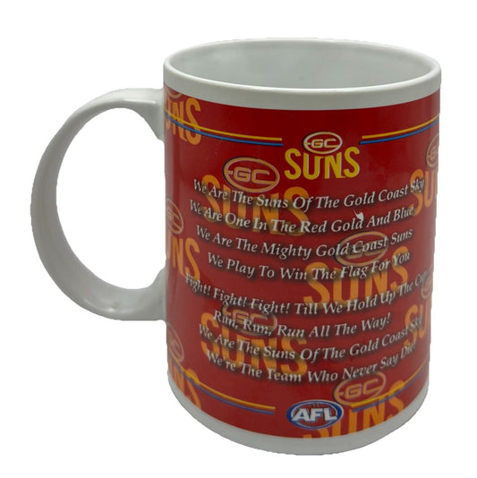 AFL Coffee Mug Gold Coast Suns Theme Song