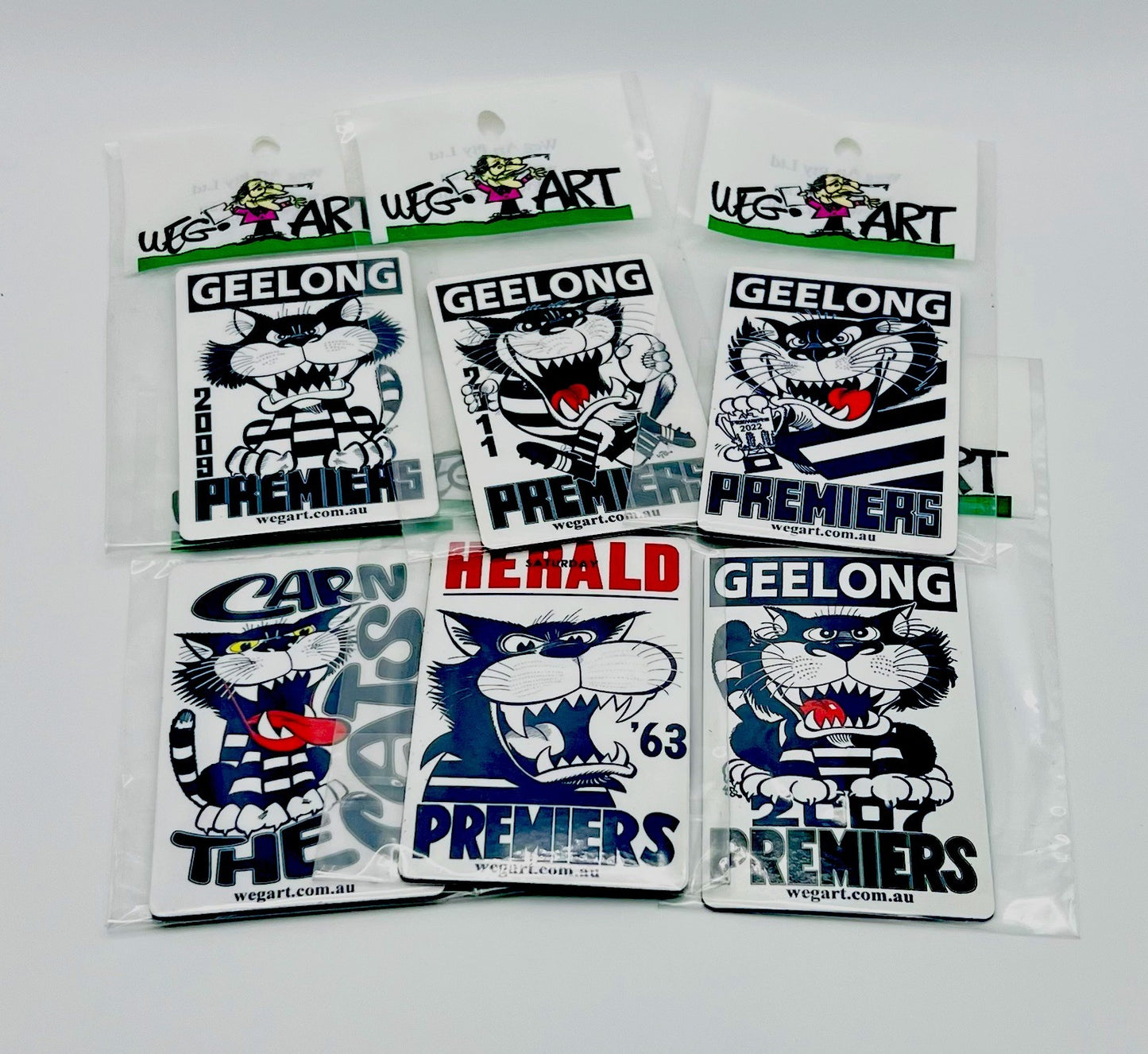 WEG WegArt Fridge Magnet - “Carn The Cats” Geelong Cats