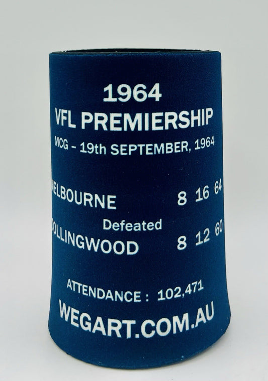 WegArt WEG Premiers Stubby Holder Can Cooler - Melbourne Demons 1964