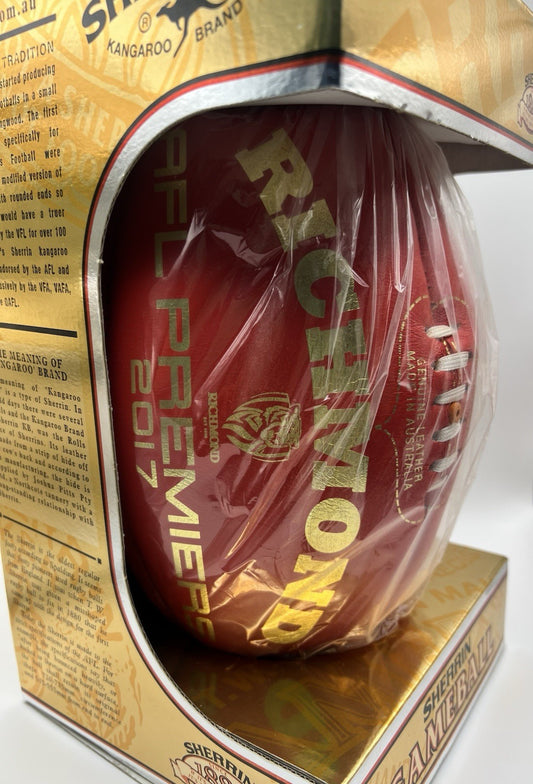 AFL Richmond Tigers Sherrin 2017 Premiers Football GOLD FOIL