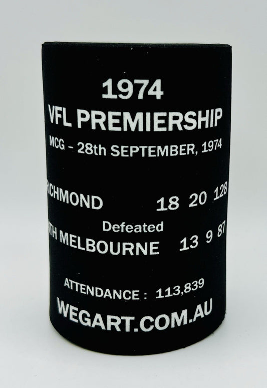 WegArt WEG Premiers Stubby Holder Can Cooler - Richmond Tigers 1974