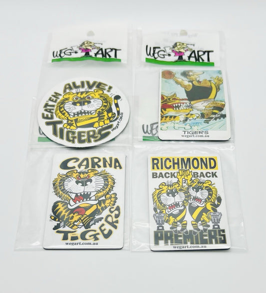 WEG WegArt Fridge Magnet - “Carna Tigers” Richmond Tigers