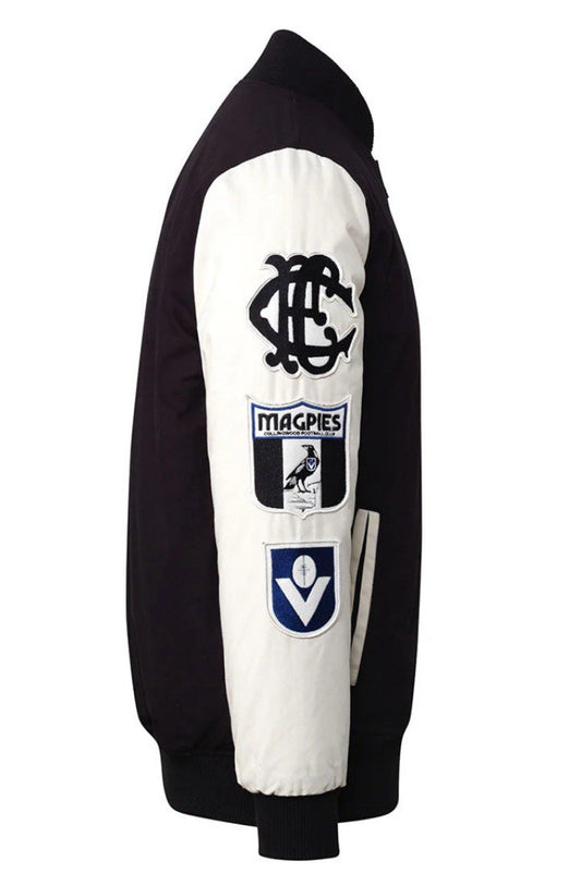 AFL Collingwood Magpies Mens Collegiate Jacket - Size 3XL