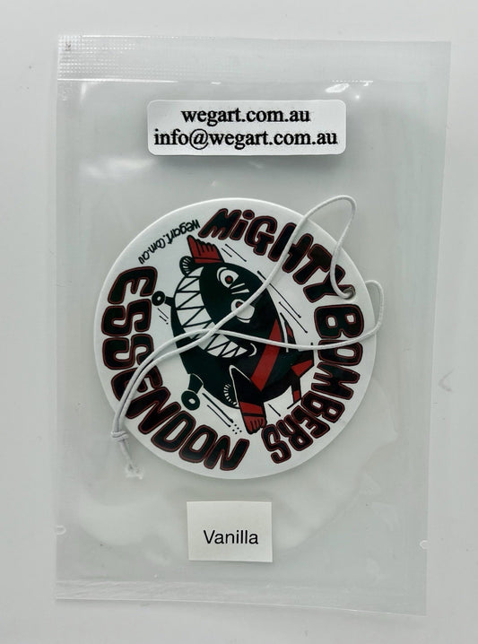 Essendon Bombers WEG WegArt Car Air Freshener - VANILLA SCENT