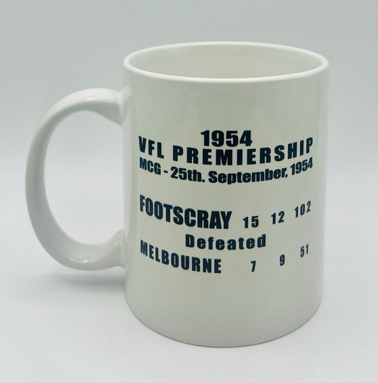 WegArt WEG Premiers Mug - Footscray Bulldogs 1954