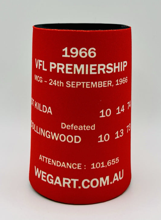 WegArt WEG Premiers Stubby Holder Can Cooler - St Kilda Saints 1966
