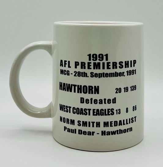 WegArt WEG Premiers Mug - Hawthorn Hawks 1991