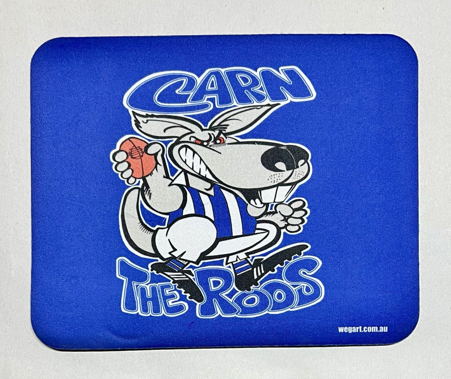 WegArt mouse pad - North Melbourne Kangaroos “Carn The Roos”