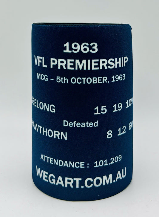 WegArt WEG Premiers Stubby Holder Can Cooler - Geelong Cats 1963