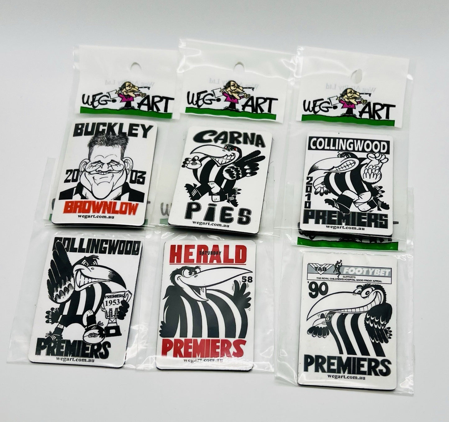 WEG WegArt Premiers Fridge Magnet - Collingwood Magpies 2023