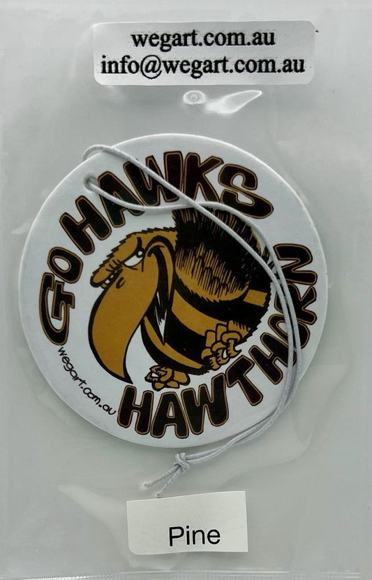 Hawthorn Hawks WEG WegArt Car Air Freshener - PINE SCENT