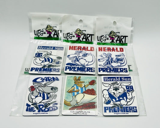 WEG WegArt Premiers Fridge Magnet - North Melbourne Kangaroos 1999