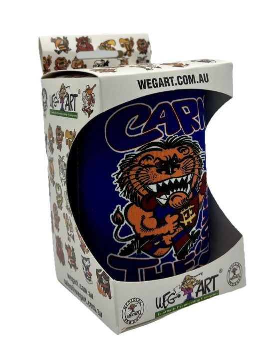 WegArt Stubby Holder Can Cooler - Brisbane Lions “Carn The Lions”