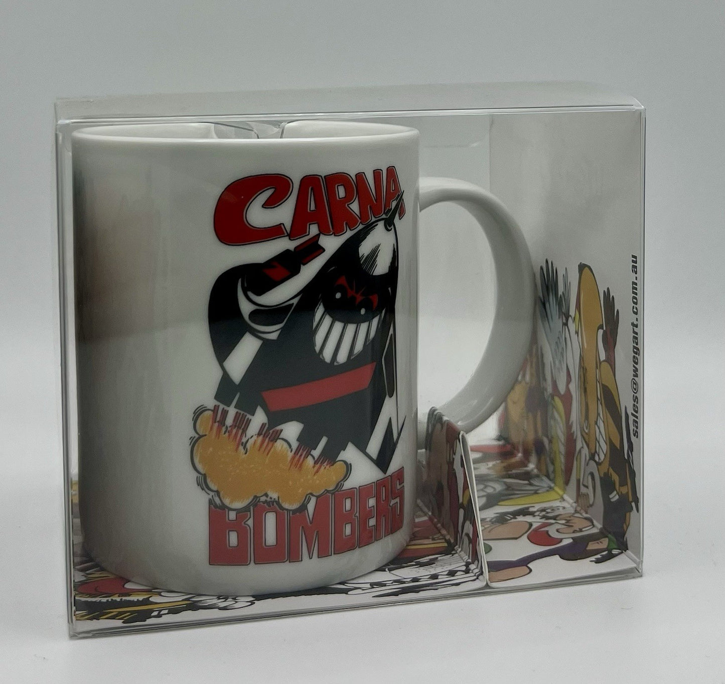 WegArt WEG Supporter Mug - Essendon Bombers - “Carna Bombers”