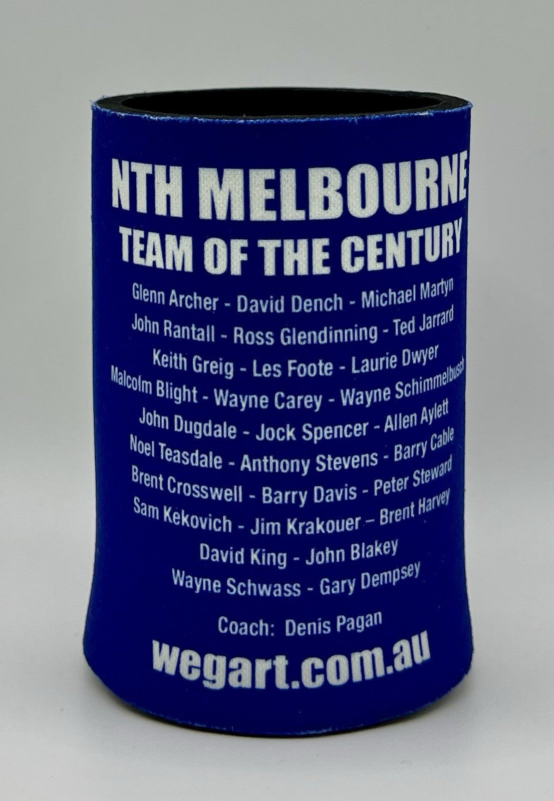 WegArt Stubby Holder Can Cooler - North Melbourne Kangaroos “Carn The Roos”