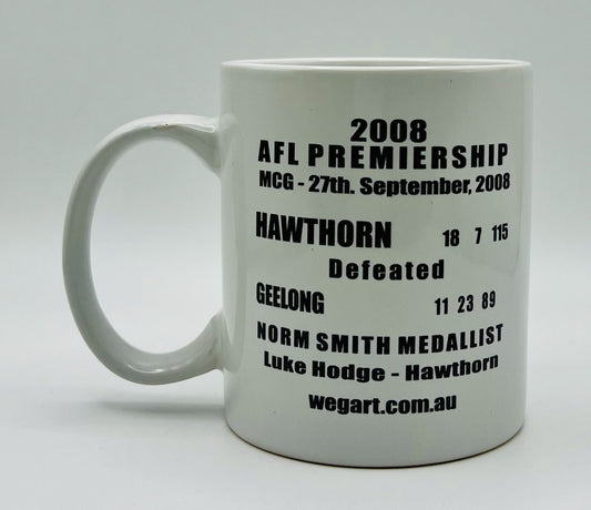 WegArt WEG Premiers Mug - Hawthorn Hawks 2008