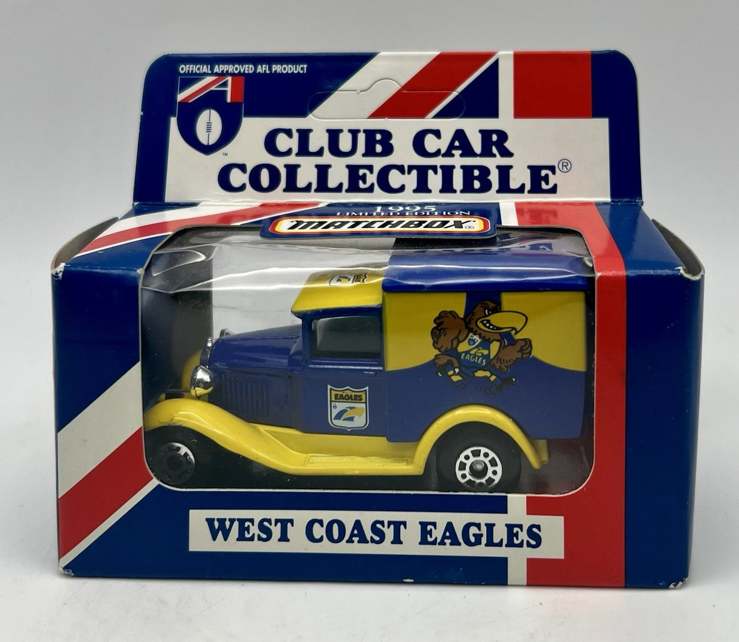Vintage AFL 1995 Club Car Collectible Ford Model A Van Diecast West Coast Eagles