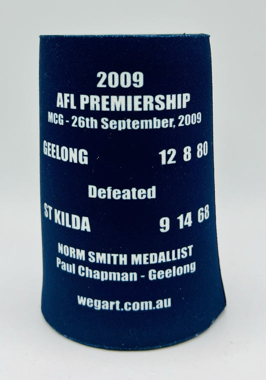 WegArt WEG Premiers Stubby Holder Can Cooler - Geelong Cats 2009