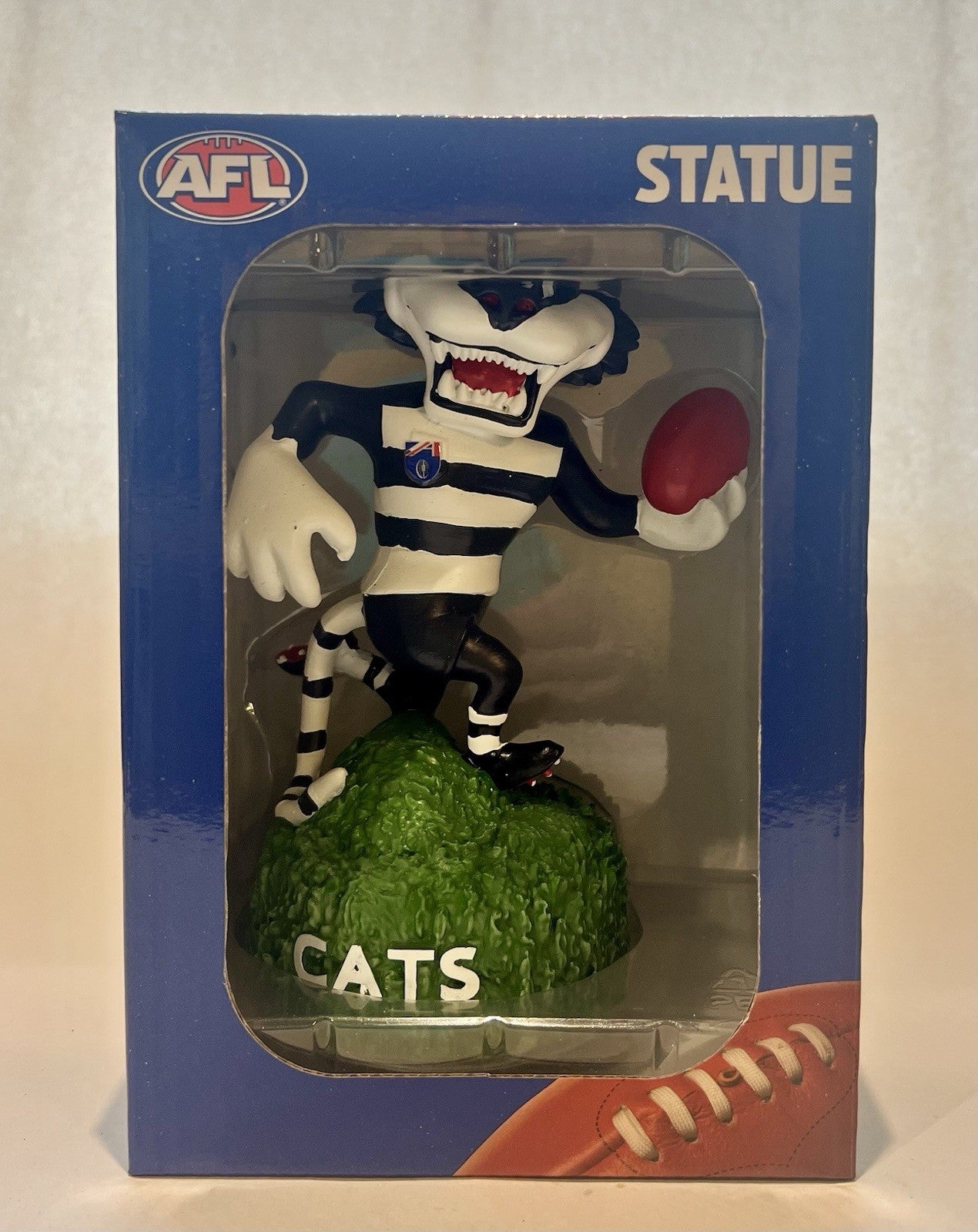 Retro AFL Geelong Cats Mascot Figurine Statue