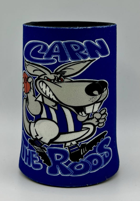 WegArt Stubby Holder Can Cooler - North Melbourne Kangaroos “Carn The Roos”