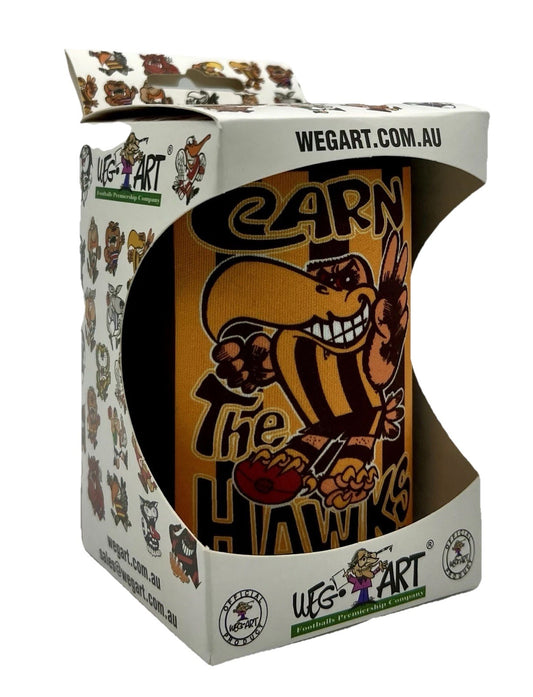 WegArt Stubby Holder Can Cooler - Hawthorn Hawks “Carn The Hawks”