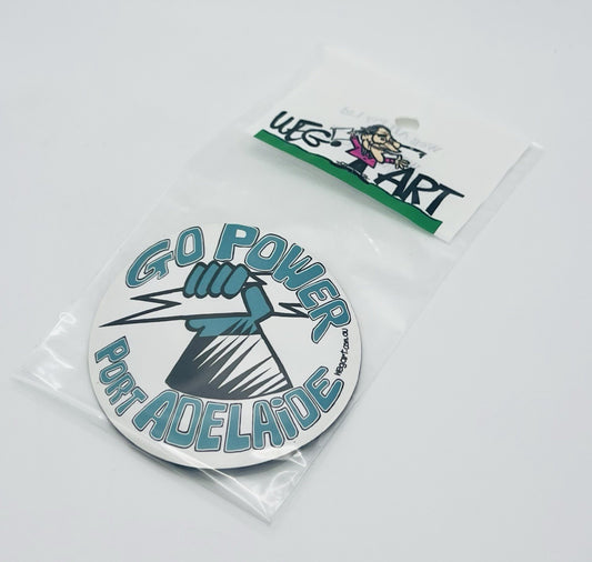 WEG WegArt Fridge Magnet - Port Adelaide Power Round Magnet