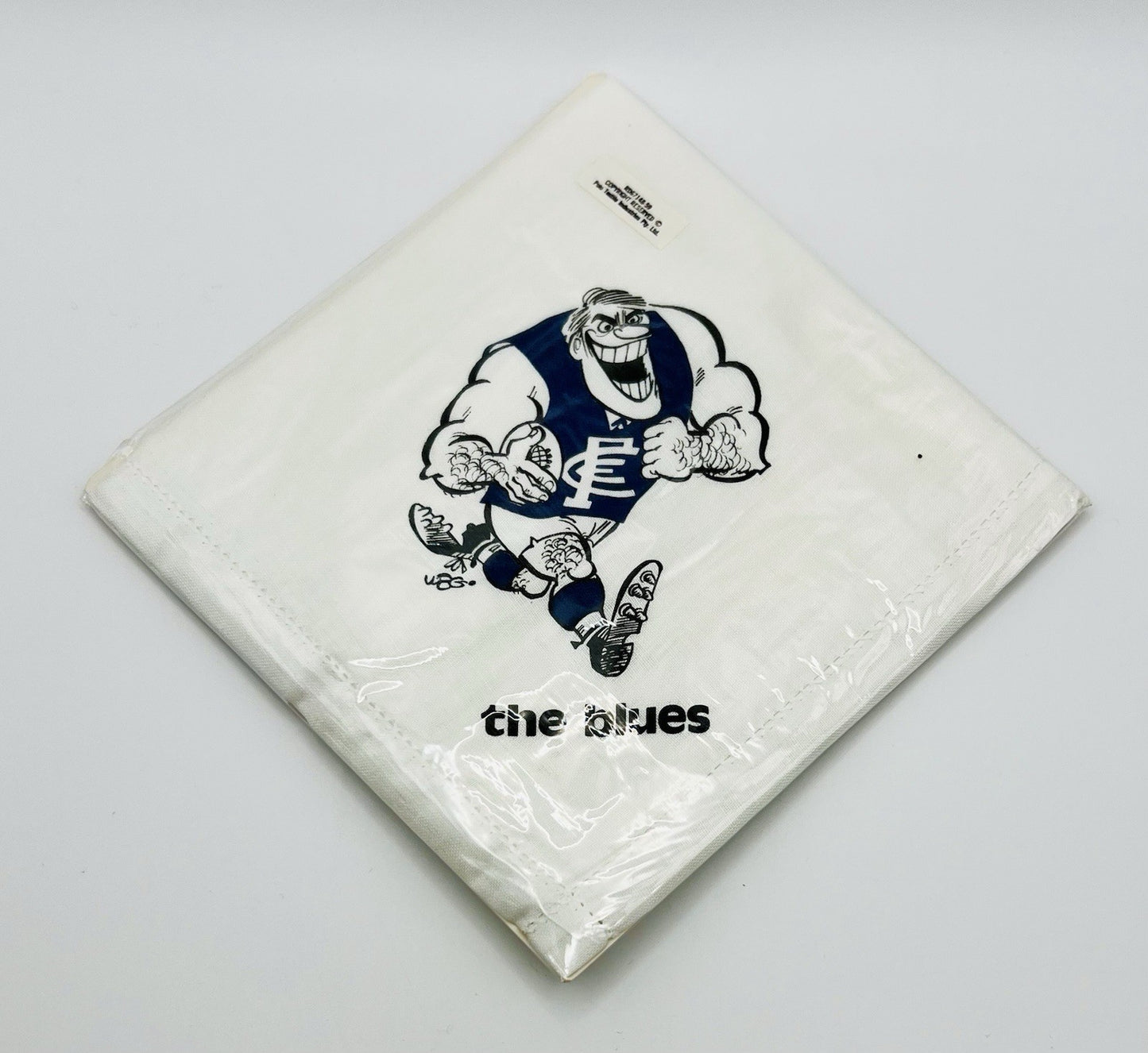 WegArt Vintage Handkerchief Carlton Blues