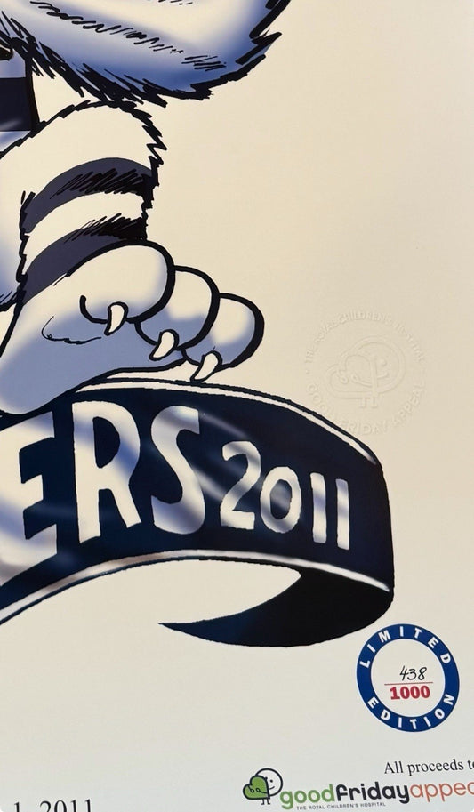 2011 Geelong Cats Limited Edition Premiers Poster Herald Sun #438 of 1000