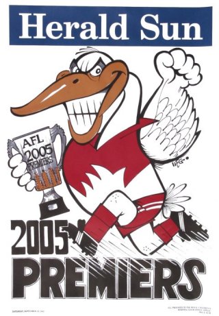 2005 Sydney Swans WEG Grand Final poster.