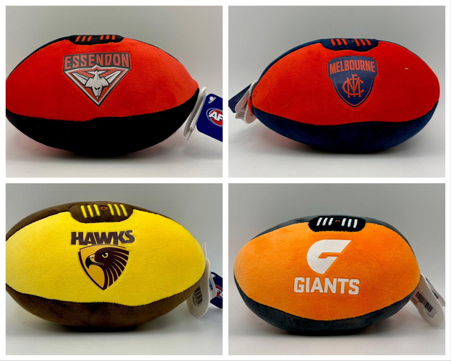 AFL brand plush football - 12 teams available