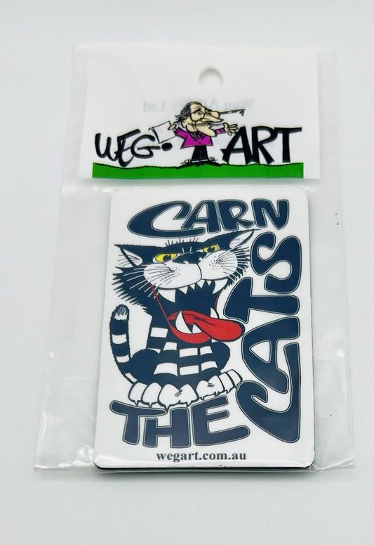 WEG WegArt Fridge Magnet - “Carn The Cats” Geelong Cats