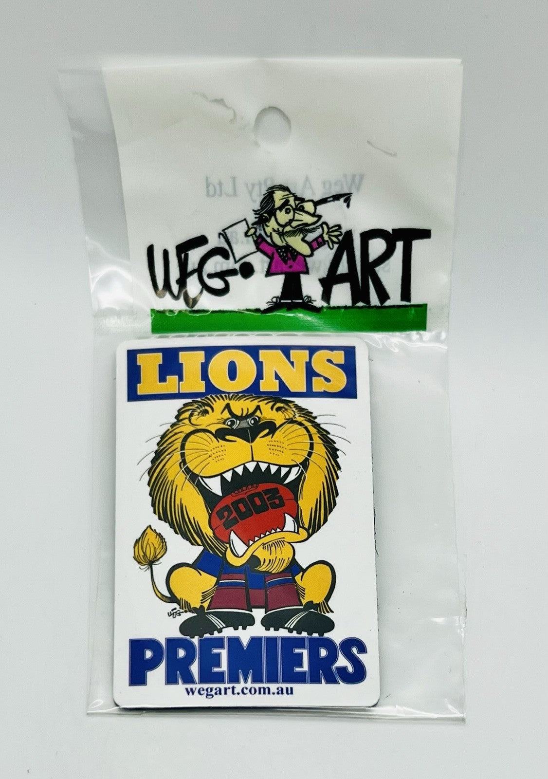 WEG WegArt Premiers Fridge Magnet - Brisbane Lions 2003