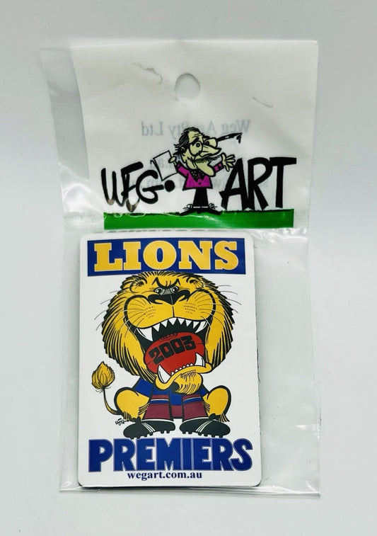 WEG WegArt Premiers Fridge Magnet - Brisbane Lions 2003