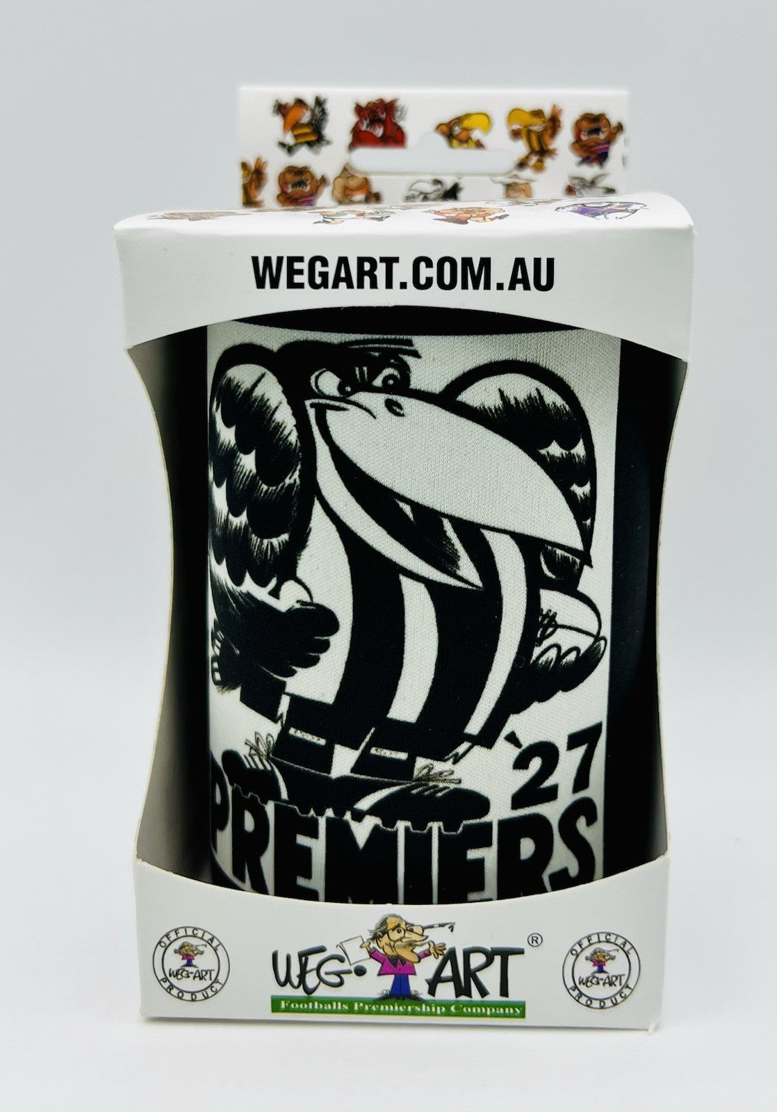 WegArt WEG Premiers Stubby Holder Can Cooler - Collingwood Magpies 1927