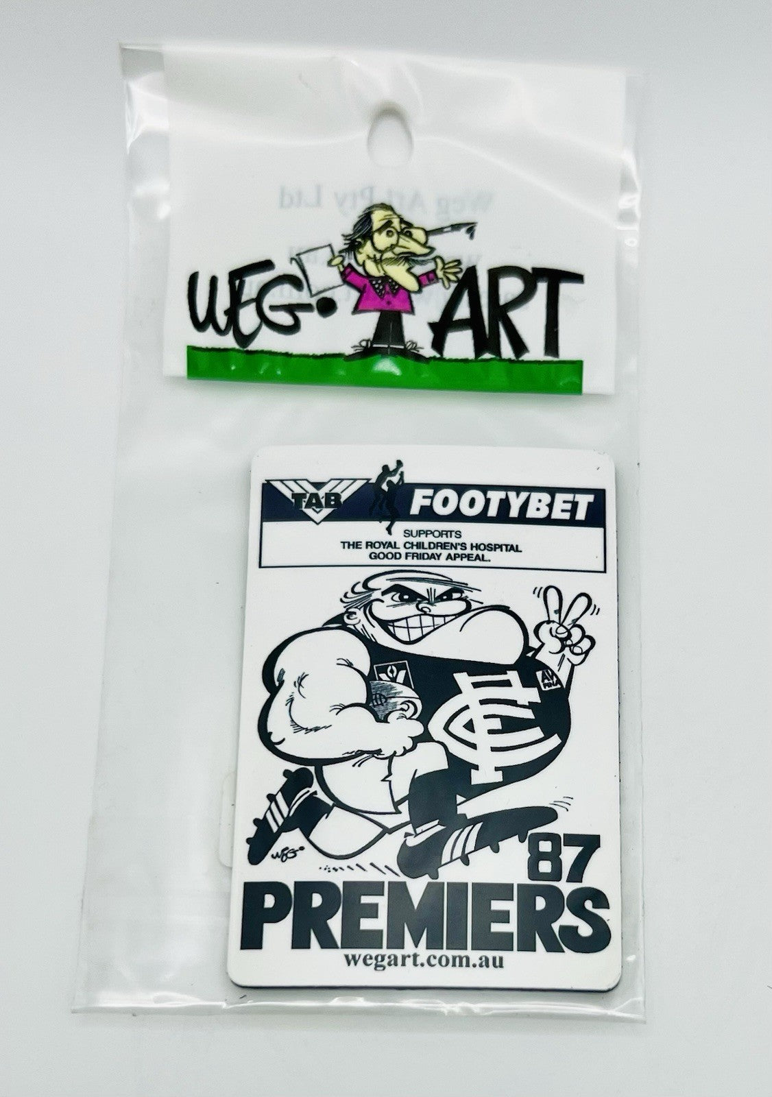 WEG WegArt Premiers Fridge Magnet - Carlton Blues 1987