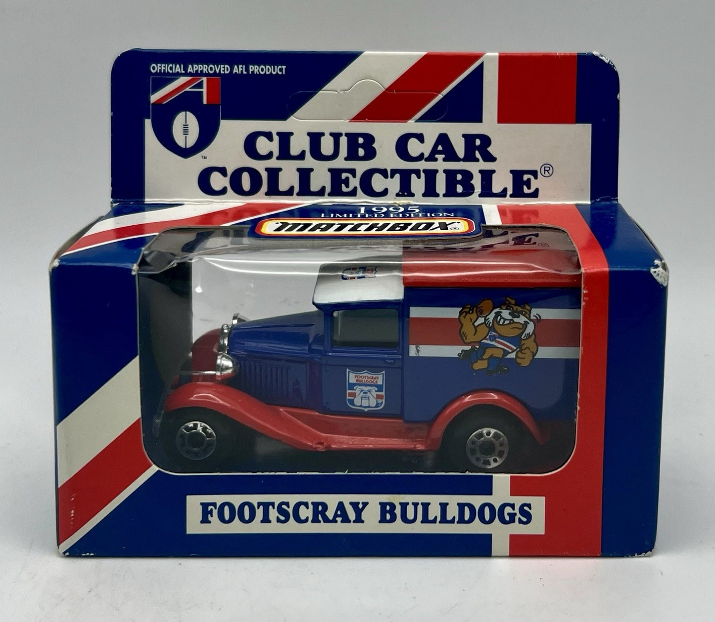 Vintage AFL 1995 Club Car Collectible Ford Model A Van Footscray Bulldogs