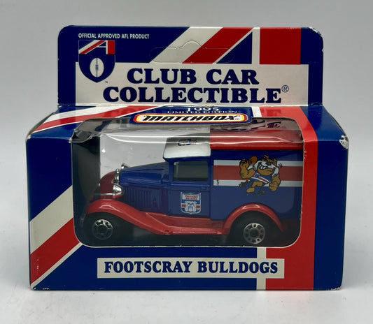 Vintage AFL 1995 Club Car Collectible Ford Model A Van Footscray Bulldogs