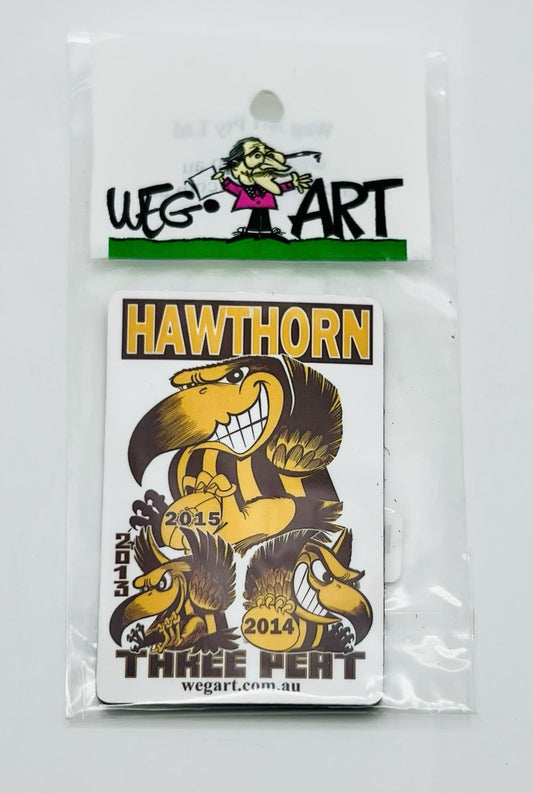 WEG WegArt Premiers Fridge Magnet - Hawthorn Hawks 2013, 2014, 2015 Three Peat