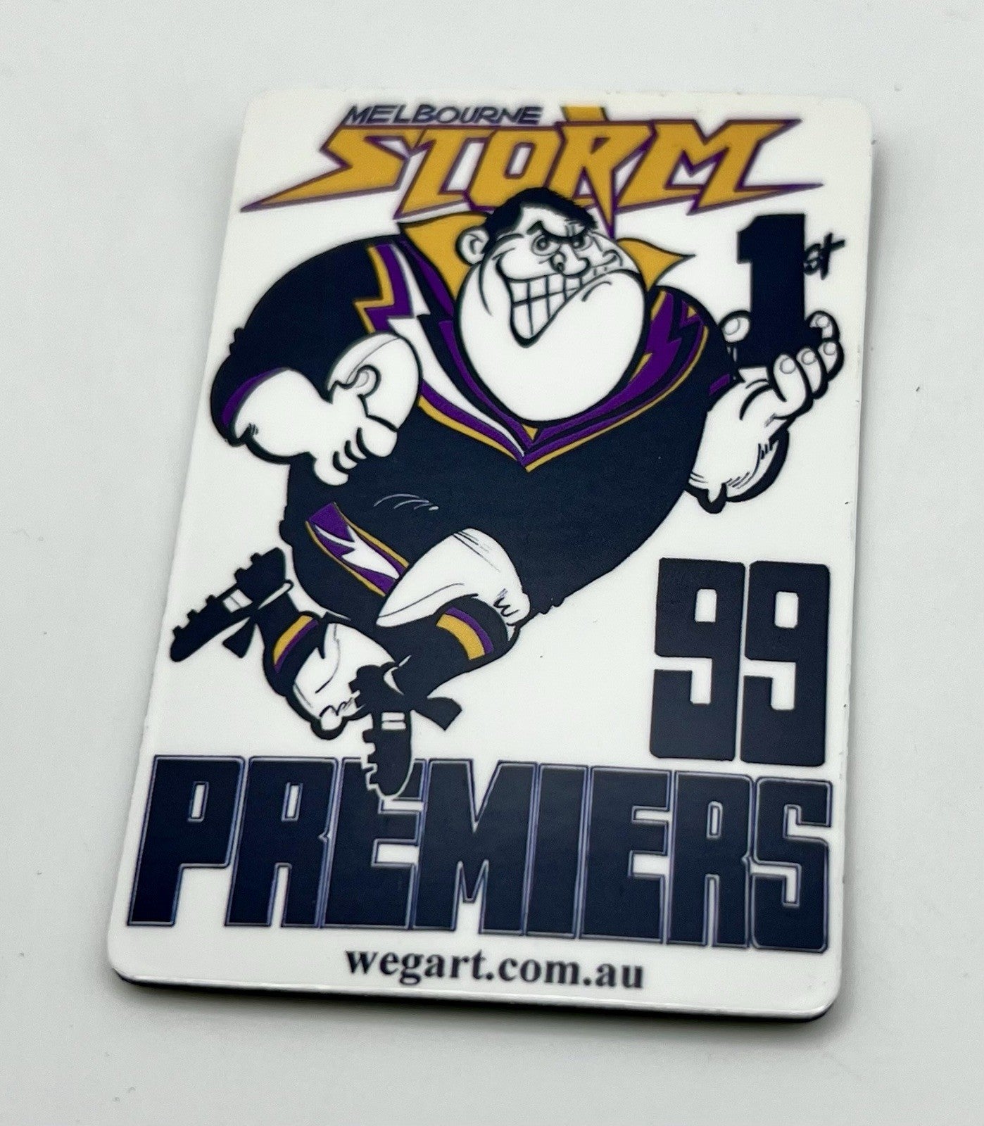 WEG WegArt Fridge Magnet Melbourne Storm Premiers 1999