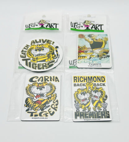 WEG WegArt Fridge Magnet - Richmond Tigers Round Magnet