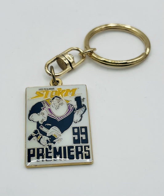 WEG WegArt Fridge Magnet “Carn The Storm” & ‘99 Premiers Keyring Melbourne Storm