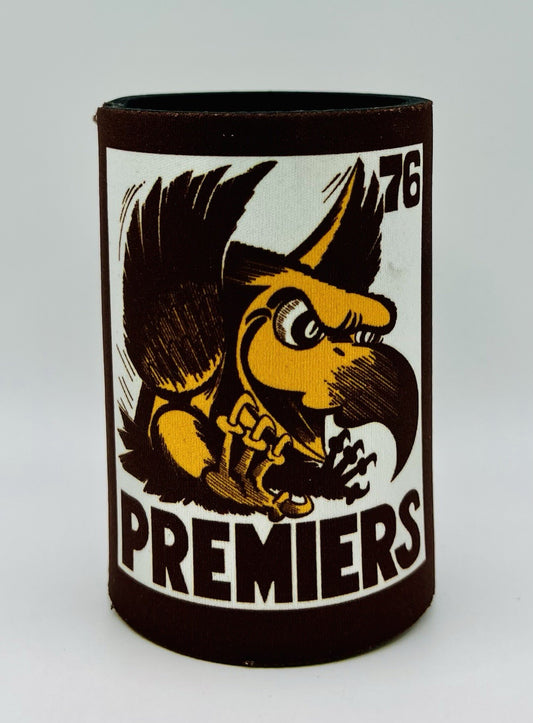WegArt WEG Premiers Stubby Holder Can Cooler - Hawthorn Hawks 1976