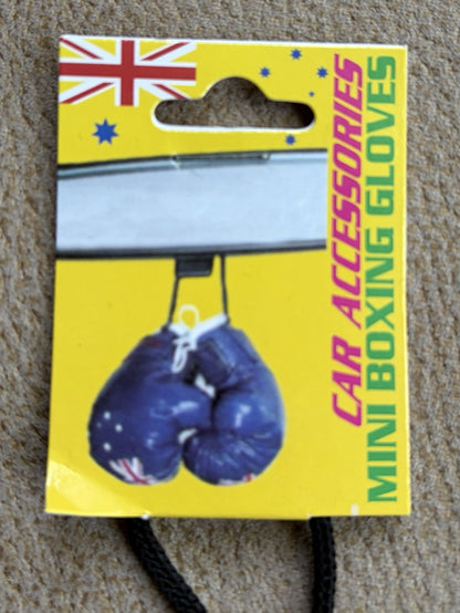 Australian Flag Mini Boxing Gloves Car Mirror Accessory