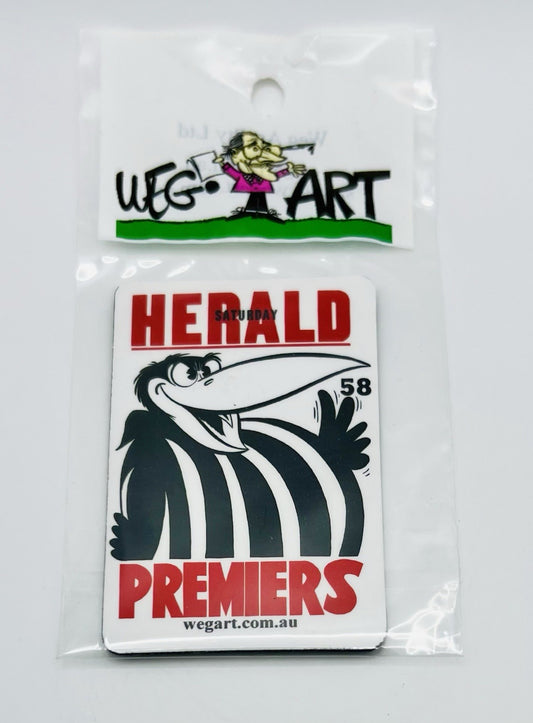 WEG WegArt Premiers Fridge Magnet - Collingwood Magpies 1958