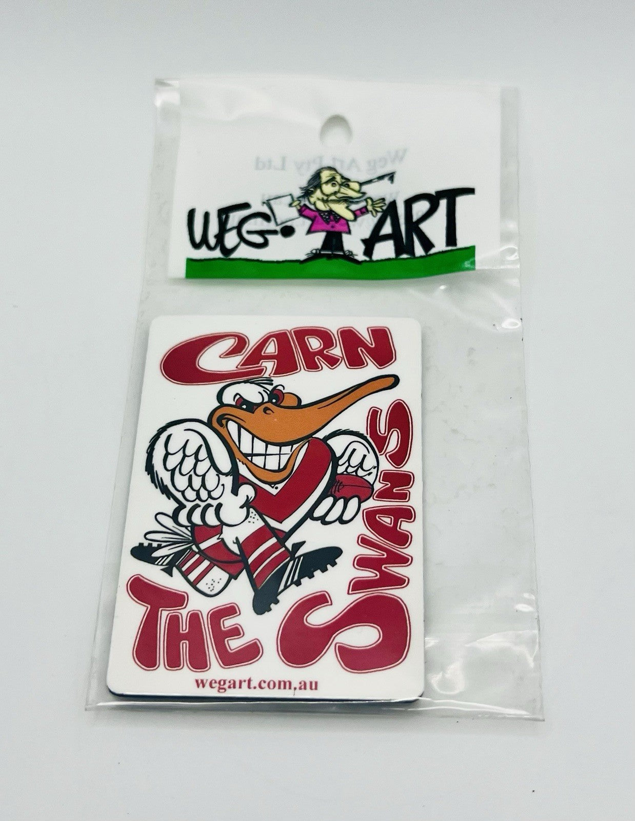 WEG WegArt Fridge Magnet - “Carn The Swans” Sydney Swans
