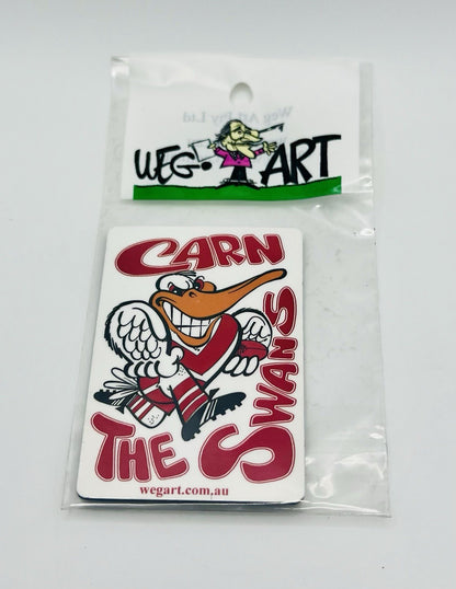 WEG WegArt Fridge Magnet - “Carn The Swans” Sydney Swans