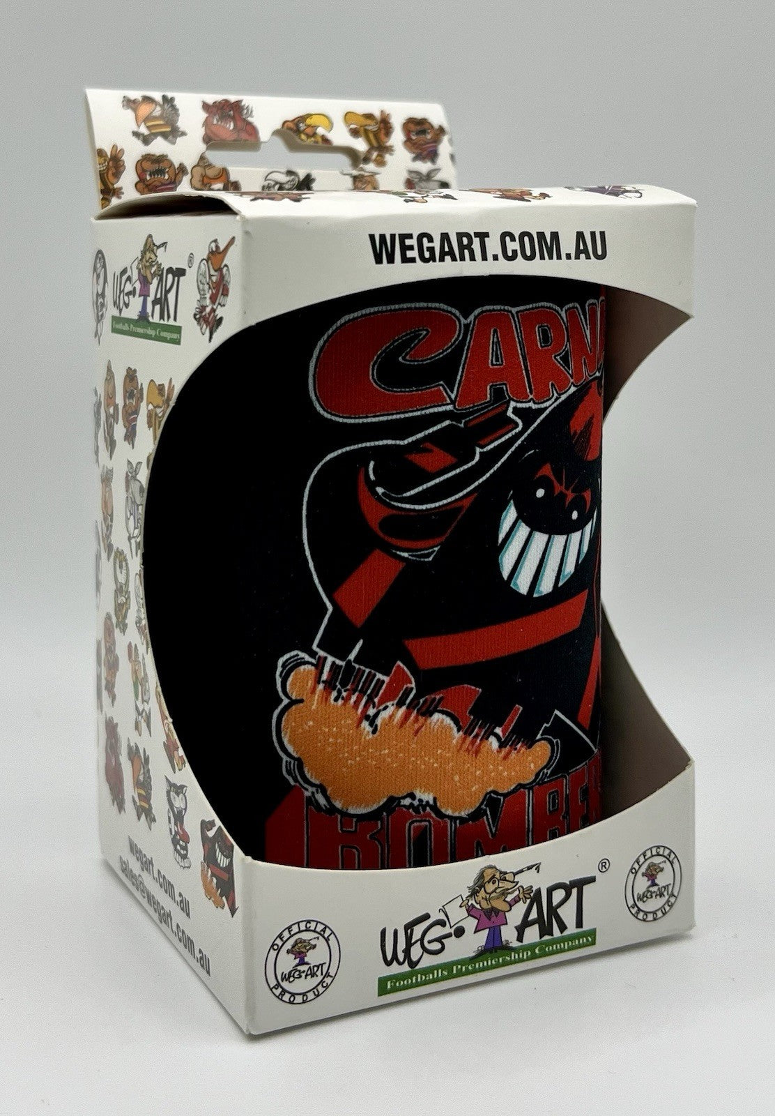 WegArt Stubby Holder Can Cooler - Essendon Bombers “Carna Bombers”