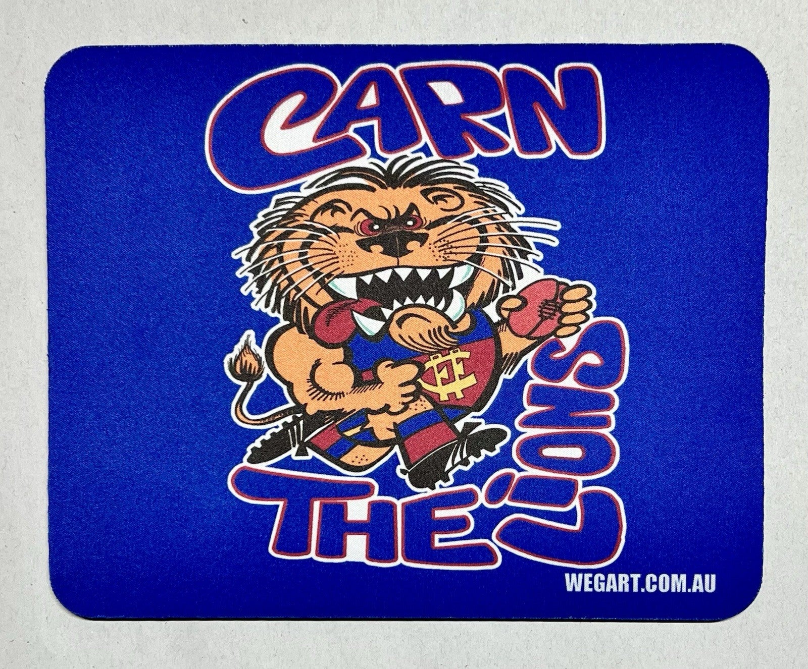 WegArt mouse pad - Brisbane Lions  “Carn The Lions”